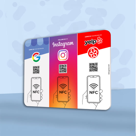 Plate NFC Google/Instagram/Yelp