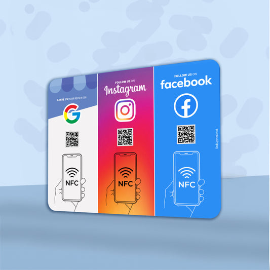 Plate NFC Google/Instagram/Facebook